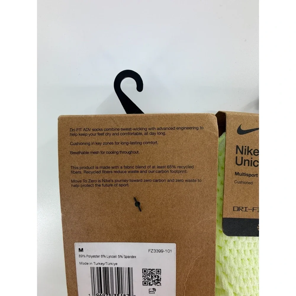 Nike Neon Yellow Athletic Socks - Picture 4 of 4